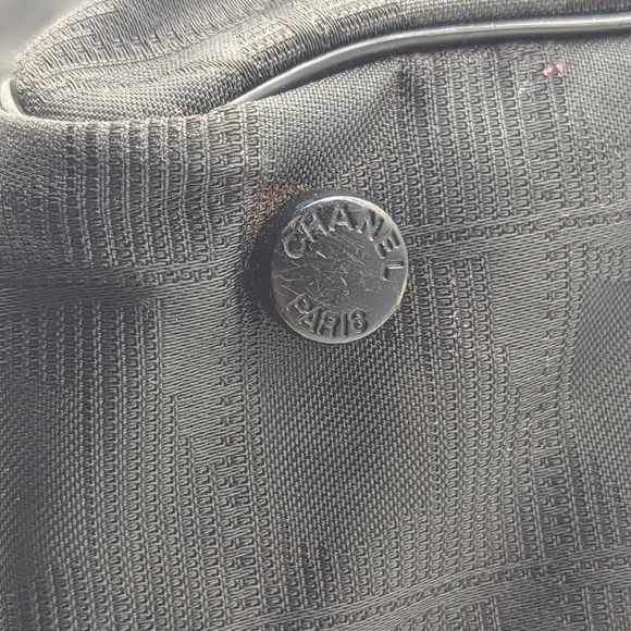 Chanel Travel Line Tote Bag – Black Nylon with Leather Trim - Picture 4 of 7